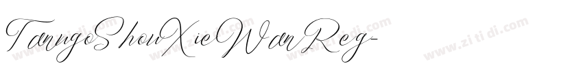 TanugoShouXieWan Reg字体转换